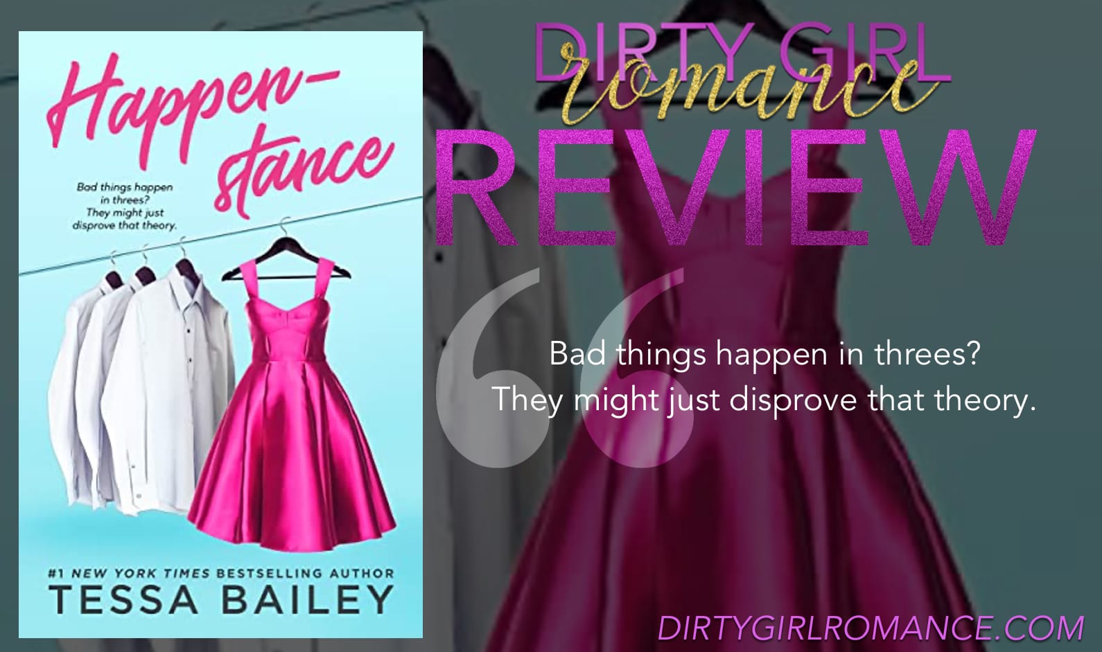 #DGRFave & Review: Happenstance By Tessa Bailey